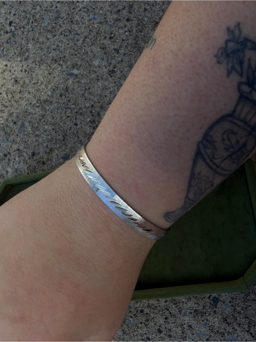 Vintage Silver Monet Cuff Bracelet - Women's Silver Bracelet